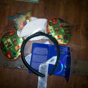 Mickey Mouse The Main Attraction Ear Headband for Adults Enchanted Tiki Room NWT